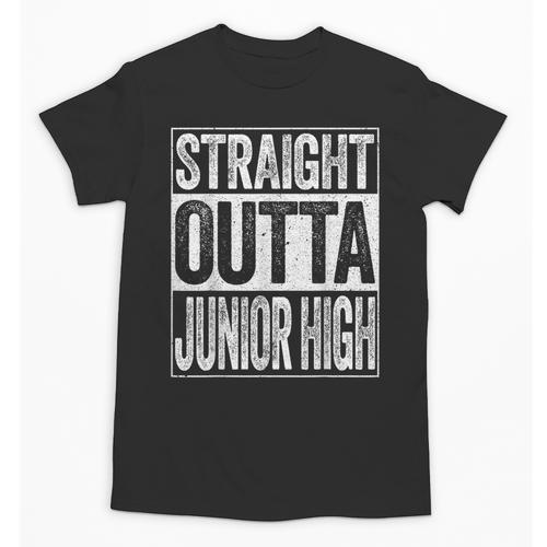 Straight Outta Junior High Shirt Graduation Unisex T-Shirt - Best Gift Smart