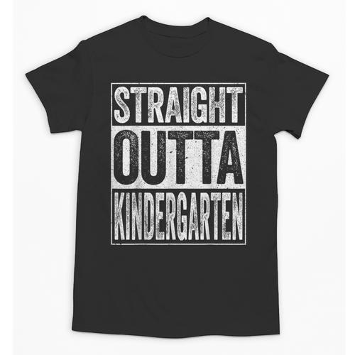 Straight Outta Kindergarten Shirt Boy Girl Graduation Unisex T-Shirt - Best Gift Smart