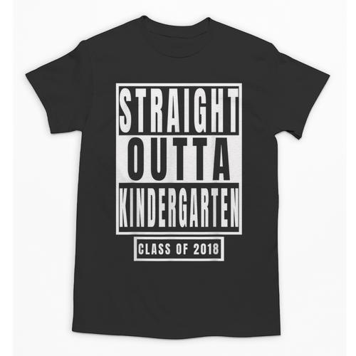 Straight Outta Kindergarten TShirt Graduation Tee Unisex T-Shirt - Best Gift Smart