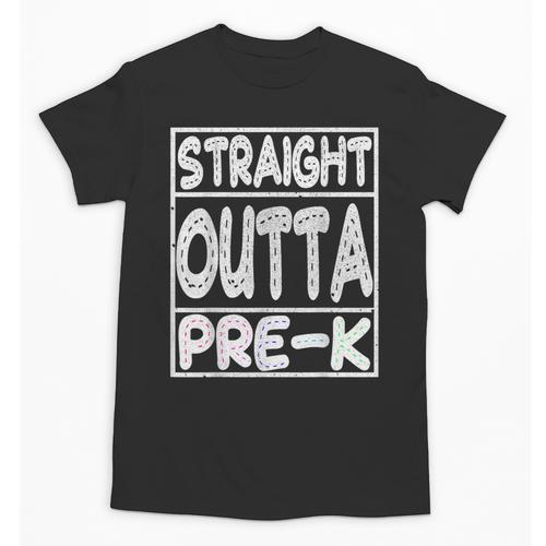 Straight Outta Pre-K Shirt Great Graduation Preschools Unisex T-Shirt - Best Gift Smart