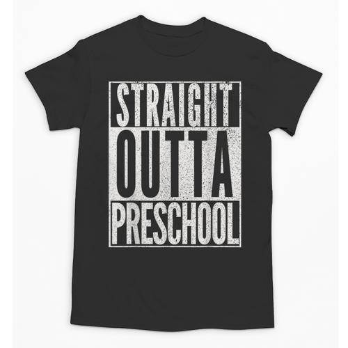 STRAIGHT OUTTA PRESCHOOL GIFT Grad Graduation Kids Unisex T-Shirt - Best Gift Smart