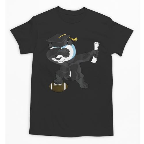 Student Graduation 2022 Panda Football Boys Girls Teenager Unisex T-Shirt - Best Gift Smart