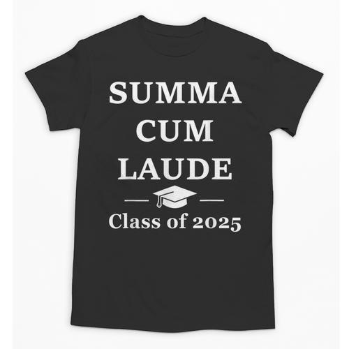 Summa Cum Laude Class Of 2025 Distinction Degree Graduation Unisex T-Shirt - Best Gift Smart