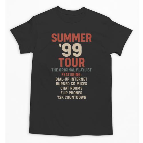 Summer 99 Tour Original Playlist Retro Nostalgia Unisex T-Shirt - Figerry