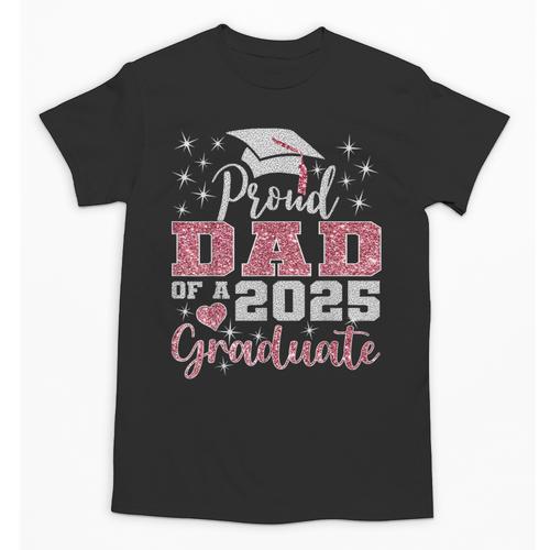 Super Proud Dad Of 2025 Graduate Senior Graduation Family Unisex T-Shirt - Best Gift Smart