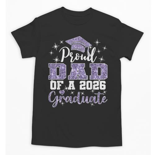 Super Proud Dad Of 2026 Graduate Senior Graduation Family Unisex T-Shirt - Best Gift Smart