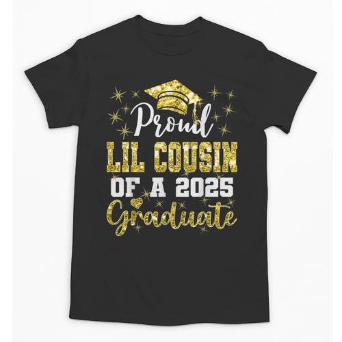 Super Proud Little Cousin Of 2025 Graduate Graduation Family Unisex T-Shirt - Best Gift Smart