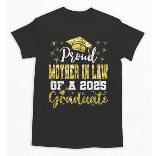 Super Proud Mother In Law Of 2025 Graduate Graduation Family Unisex T-Shirt - Best Gift Smart