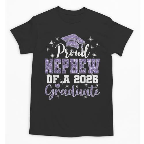 Super Proud Nephew Of 2026 Graduate Senior Graduation Family Unisex T-Shirt - Best Gift Smart
