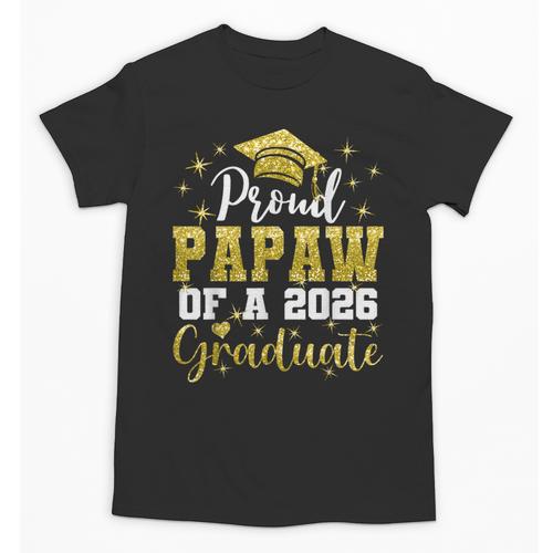 Super Proud Papaw Of 2026 Graduate Senior Graduation Family Unisex T-Shirt - Best Gift Smart