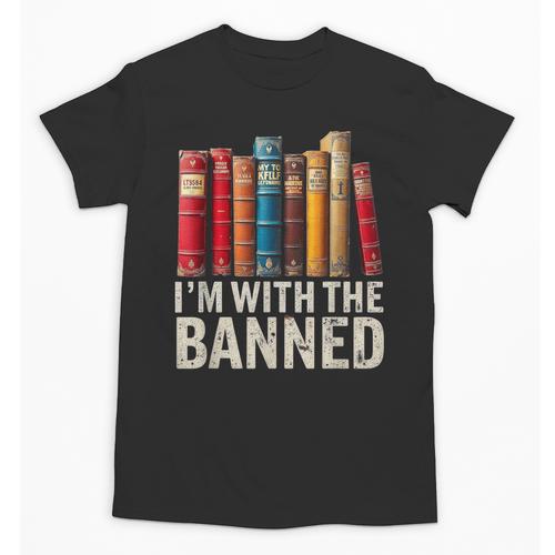 Support Banned Books Freedom I'm With The Banned Unisex T-Shirt - Bookorys AU