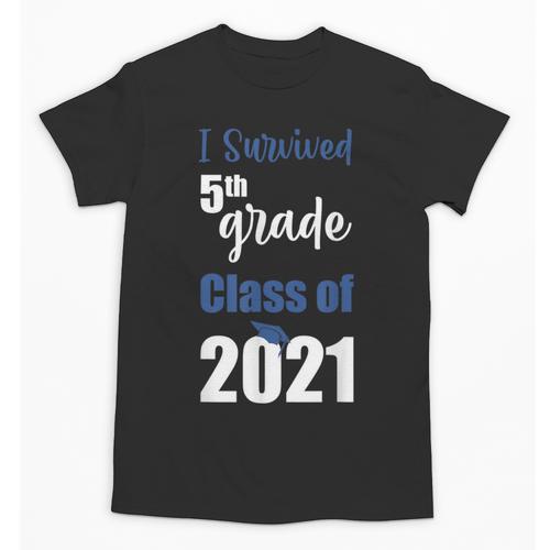 I Survived 5th Grade Class Of 2021 Quarantined Graduation 2 Unisex T-Shirt - Best Gift Smart