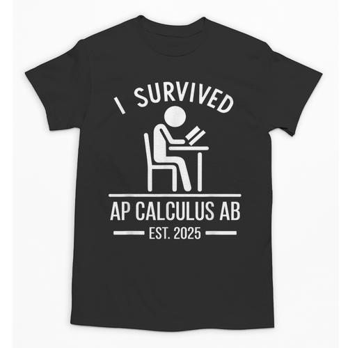 I Survived AP Calculus AB Graduation Senior 2025 Unisex T-Shirt - Best Gift Smart