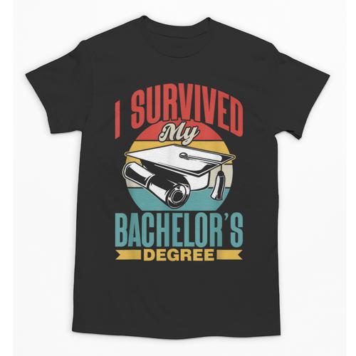 I Survived My Bachelor's Degree Party Bachelor Graduation Unisex T-Shirt - Best Gift Smart