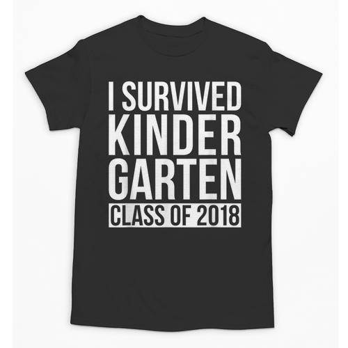 I Survived Kindergarten Class Of 2018 Graduation Shirt Unisex T-Shirt - Best Gift Smart