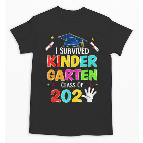 I Survived Kindergarten Graduation 2025 Graduate Boys Girls Unisex T-Shirt - Best Gift Smart