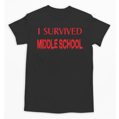 I Survived Middle School Graduation Shirt T-Shirt Unisex T-Shirt - Best Gift Smart