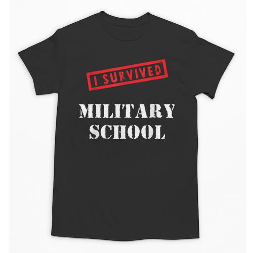I Survived Military School Graduation Straight Outta Unisex T-Shirt - Best Gift Smart