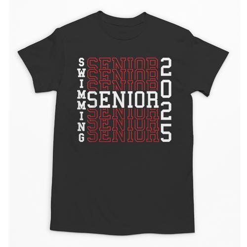 Swimming Senior Night Swimming Senior 2025 Graduation 40 Unisex T-Shirt - Best Gift Smart