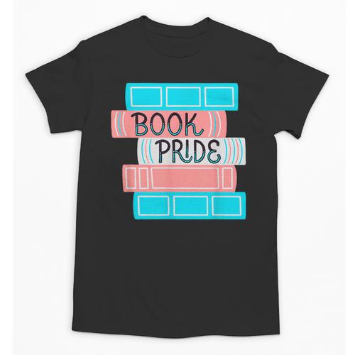 Threadless Grey Sky Chai Trans Book Pride Graphic Unisex T-Shirt - Bookorys UK