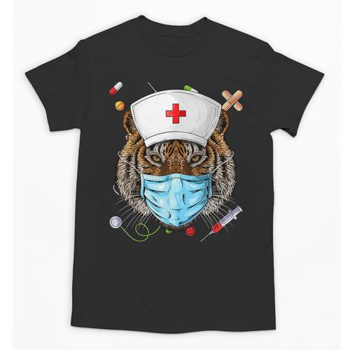 Tiger Nurse RN ER Nursing School Graduation Unisex T-Shirt - Best Gift Smart