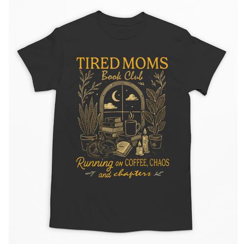Tired Mom Club Bookish Things Booktrovert Book Lover Unisex T-Shirt - Bookorys DE