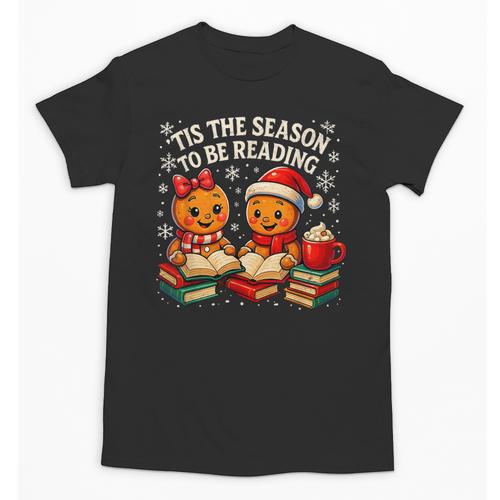 ’Tis The Season To Be Reading Book Lover Unisex T-Shirt - Bookorys