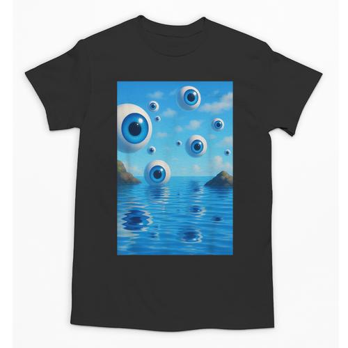 Trippy Weirdcore Frutiger Aero Surreal Eyeballs Y2K Unisex T-Shirt - Figerry