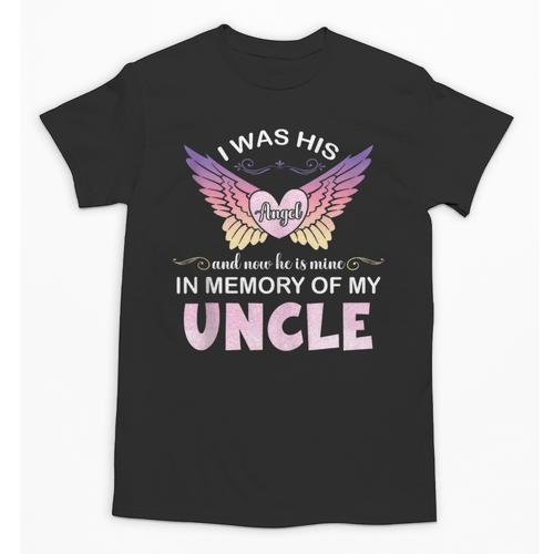 Uncle Angel In My Memory Cute Family Remembrance Match Unisex T-Shirt - Easessy