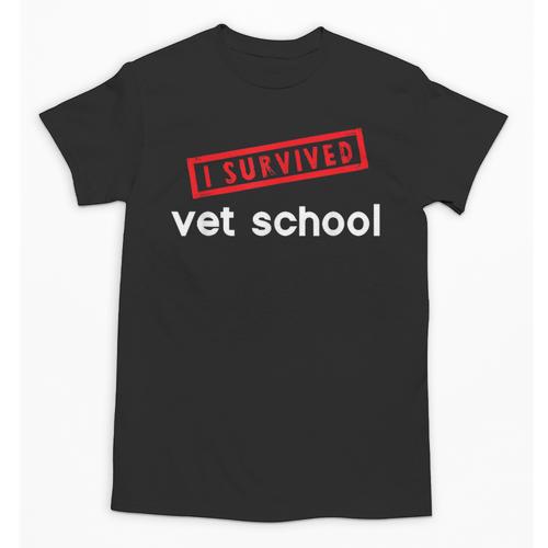 Vet School Tech Graduation Future Veternarians I Survived Unisex T-Shirt - Best Gift Smart