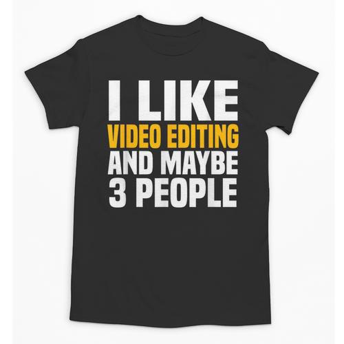 Video Editor Introvert Editing Production Filmmaking Job Unisex T-Shirt - Raresse