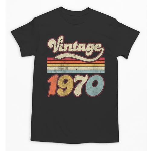 Vintage 1970 Birthday Retro Style 70's Born Nostalgia Outfit Unisex T-Shirt - Figerry