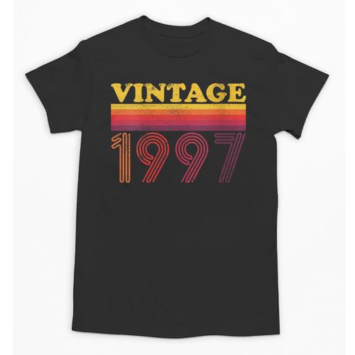 Vintage 1997 Retro Style 90's Born Nostalgia Vibes Birthday Unisex T-Shirt - Figerry