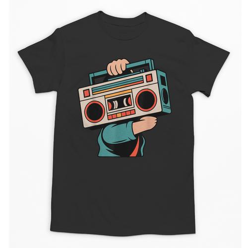 Vintage 80s 90s Retro Boombox Music Hip Hop Nostalgia Party Unisex T-Shirt - Figerry