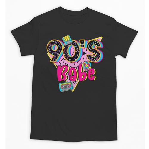 Vintage 90's Babe Party Back To 90s Cassette Nostalgia Unisex T-Shirt - Figerry