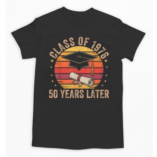 Vintage Class Of 1976 50 Years Later Reunion 50th Graduation Unisex T-Shirt - Best Gift Smart