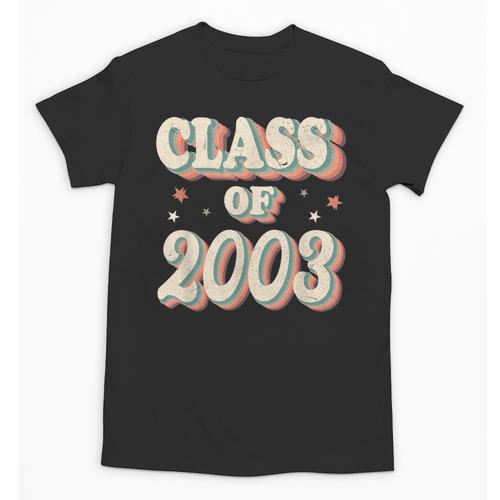 Vintage Class Of 2003 03 High School Graduation Unisex T-Shirt - Best Gift Smart