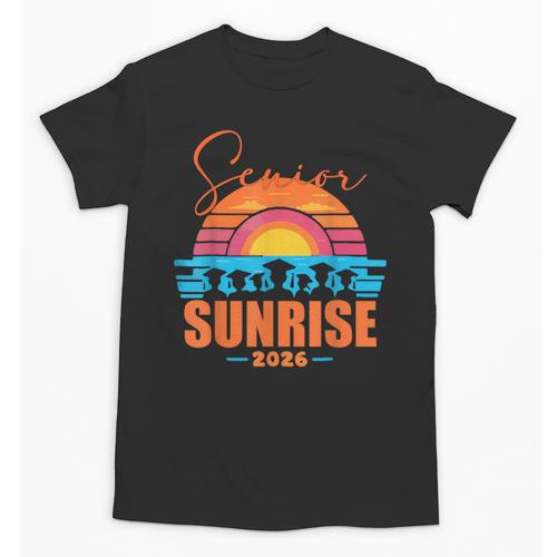 Vintage SENIOR SUNRISE 2026 Seniors Of Class Graduation Unisex T-Shirt - Best Gift Smart