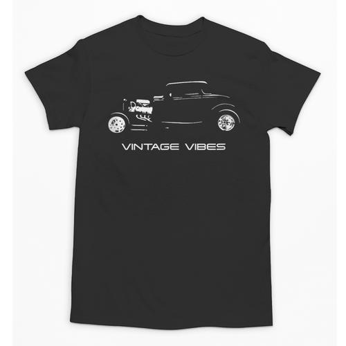 Vintage Vibes Automotive Nostalgia Classic Hotrod Car Unisex T-Shirt - Figerry