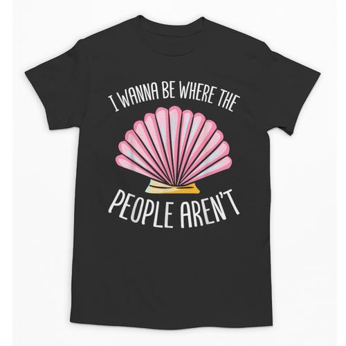 I Wanna Be Where The People Aren't Introverted Introvert Unisex T-Shirt - Raresse