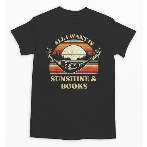 All I Want Is Sunshine & Books Summer Reading Unisex T-Shirt - Bookorys CA
