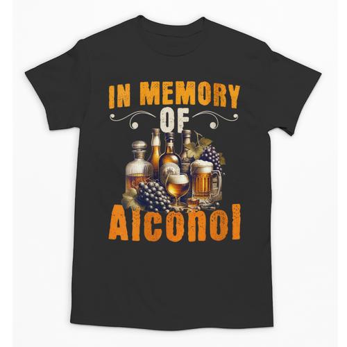 Weight Loss Diet In Memory Of Alcohol Sarcastic Unisex T-Shirt - Easessy