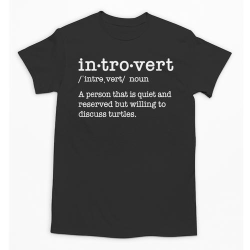 Willing To Discuss Turtles Introvert Definition Unisex T-Shirt - Raresse
