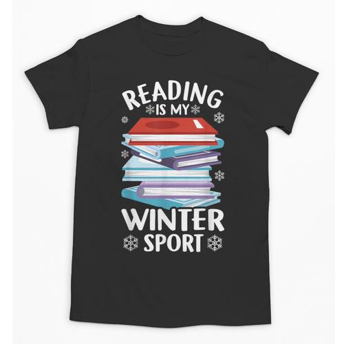 Winter Reading Book Bookworm Winter Unisex T-Shirt - Bookorys DE