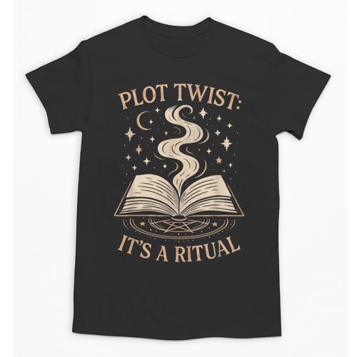 Witchy Book Club Pagan Reader Occult Fiction Coven Ritual Unisex T-Shirt - Bookorys