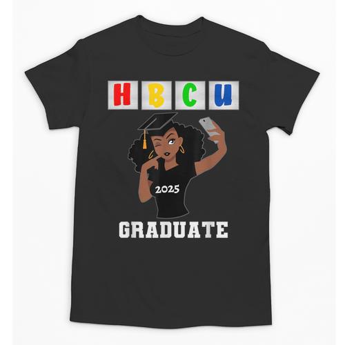 Women HBCU Grad 2025 College Graduation Apparel Unisex T-Shirt - Best Gift Smart