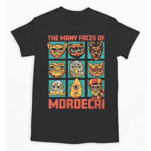 Women's DCC Many Faces Of Mordecai Grid Gamer Series Book Unisex T-Shirt - Bookorys