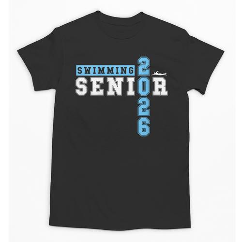 Women's Swimming Senior Night Swim Senior 2026 Graduation 39 Unisex T-Shirt - Best Gift Smart