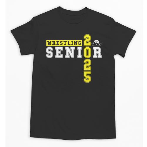Wrestling Senior Night Wrestling Senior 2025 Graduation 22 Unisex T-Shirt - Best Gift Smart