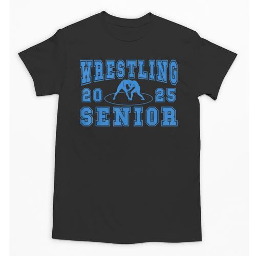 Wrestling Senior Night Wrestling Senior 2025 Graduation 44 Unisex T-Shirt - Best Gift Smart